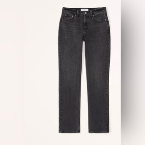 Abercrombie & Fitch Curve Love Mid Rise 90s Straight